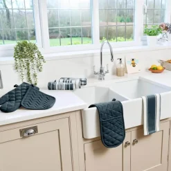 Dexam Love Colour Double Oven Glove - Ink Blue