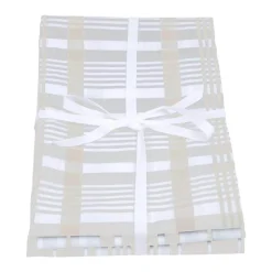 Dexam Love Colour 3-Piece Extra Large Cotton Tea Towels - Stone