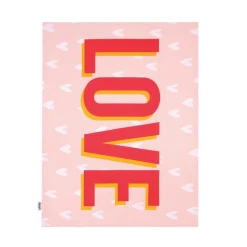 Dexam Recycled Cotton Happy Place Tea Towel - Love