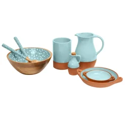 Dexam Sintra Glazed 3L Terracotta Jug - Duck Egg