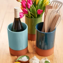 Dexam Sintra Glazed Terracotta Wine Cooler - Duck Egg