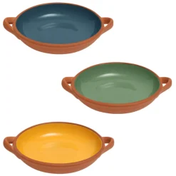 Dexam Sintra Large Glazed Terracotta Tapas Dish - Ochre