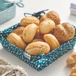 Dexam Sintra Recycled Cotton Spotted Bread Basket - Ink Blue