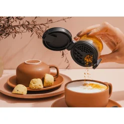 Dreamfarm Orlid Stackable Glass Jar with Double Lid - Black