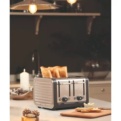 Dualit Architect 46526 4 Slot Toaster - Grey & Stainless Steel