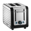 Dualit Architect 26505 2 Slot Toaster - Black & Brushed Stainless Steel
