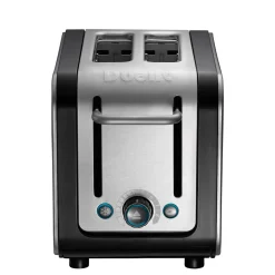 Dualit Architect 26505 2 Slot Toaster - Black & Brushed Stainless Steel