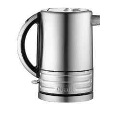 Dualit Architect 1.5 Litre Jug Kettle & 4 Slot Toaster Set - Black & Brushed Stainless Steel