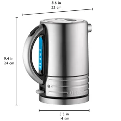Dualit Architect 1.5 Litre Jug Kettle & 4 Slot Toaster Set - Black & Brushed Stainless Steel