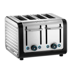Dualit Architect 1.5 Litre Jug Kettle & 4 Slot Toaster Set - Black & Brushed Stainless Steel