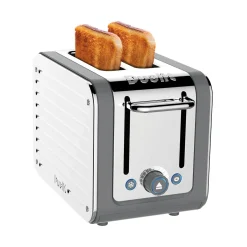Dualit Architect 1.5 Litre Jug Kettle & 2-Slice Toaster Set - Grey & Stainless Steel