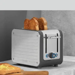 Dualit Architect 1.5 Litre Jug Kettle & 2-Slice Toaster Set - Grey & Stainless Steel