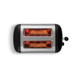 Dualit Lite 26205 2 Slice Toaster - Black & Chrome