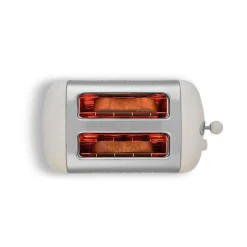 Dualit Lite 26213 2 Slice Toaster - Canvas White & Chrome