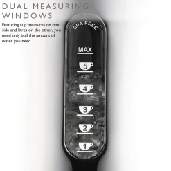 Dualit Lite 1.5 Litre Jug Kettle & 2-Slice Toaster Set - Black & Stainless Steel