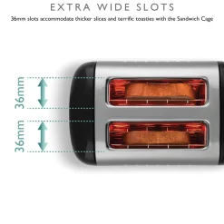 Dualit Lite 1.5 Litre Jug Kettle & 2-Slice Toaster Set - Black & Stainless Steel