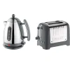 Dualit Lite Jug Kettle & 2 Slice Toaster Set - Polished Grey