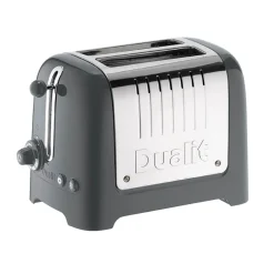 Dualit Lite Jug Kettle & 2 Slice Toaster Set - Polished Grey