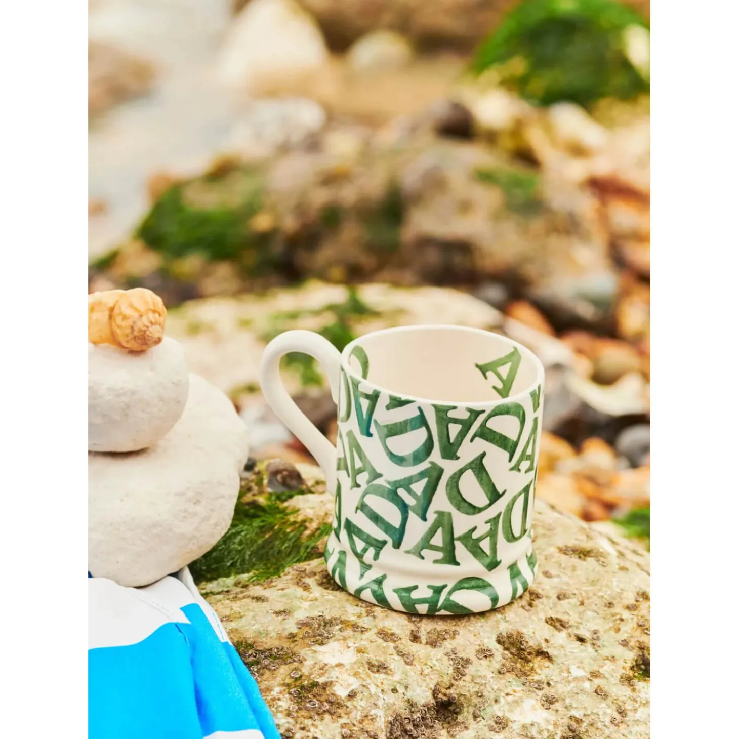Emma Bridgewater Half Pint Mug - D.A.D Green