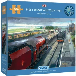 Gibsons 500 Piece Jigsaw Puzzle - Hest Bank Whitsun 1961
