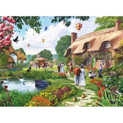 Gibsons 500 Piece Jigsaw Puzzle - Lakeside Cottage