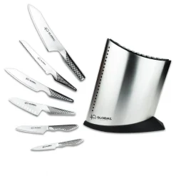 Global 40th Anniversary G-52AN7-C 7-Piece Knife Block Set