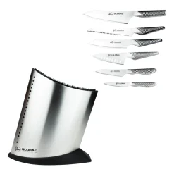 Global 40th Anniversary G-52AN7-C 7-Piece Knife Block Set