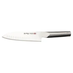 Global Ukon GU-04 Fluted Santoku Knife - 18cm