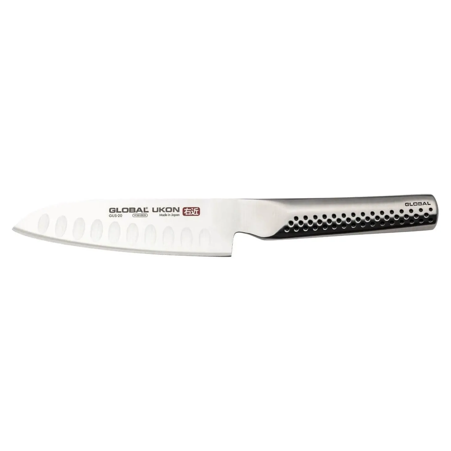 Global Ukon GUS-20 Fluted Santoku Knife - 13cm