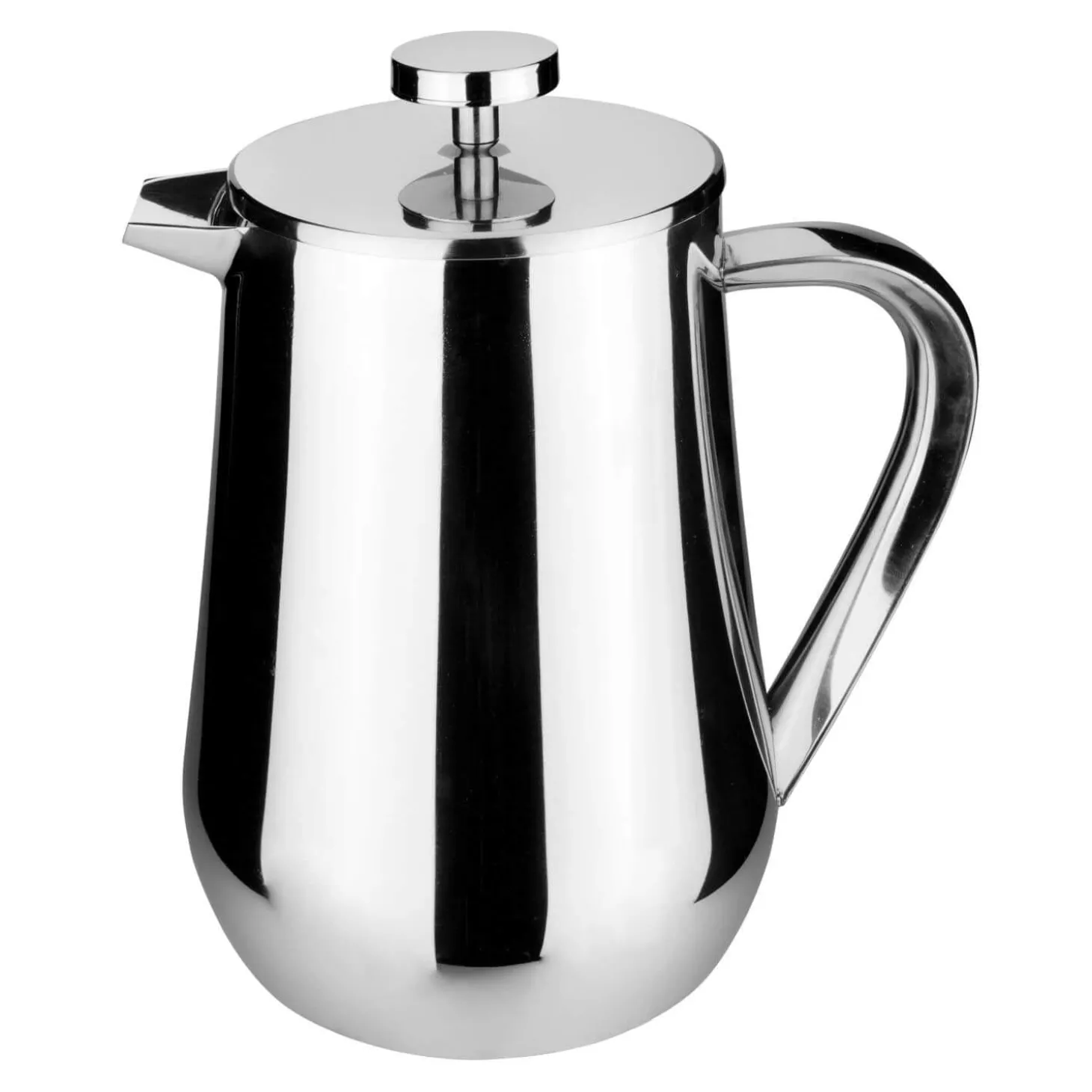 Grunwerg Cafe Ole Double Wall Stainless Steel Cafetiere - 6 Cup