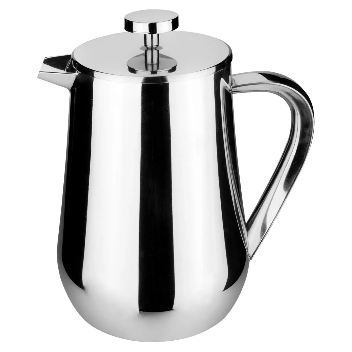 Grunwerg Cafe Ole Double Wall Stainless Steel Cafetiere - 8 Cup