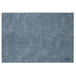 Guzzini Tiffany Reversible Faux Leather Fabric Placemat - Sea Blue