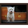 iStyle Rural Roots Faux Leather Cushioned Rectangular Lap Tray - Westie Road Trip