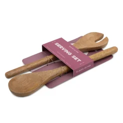 Jamie Oliver Big Love Mango Wood Salad Servers - Set Of 2