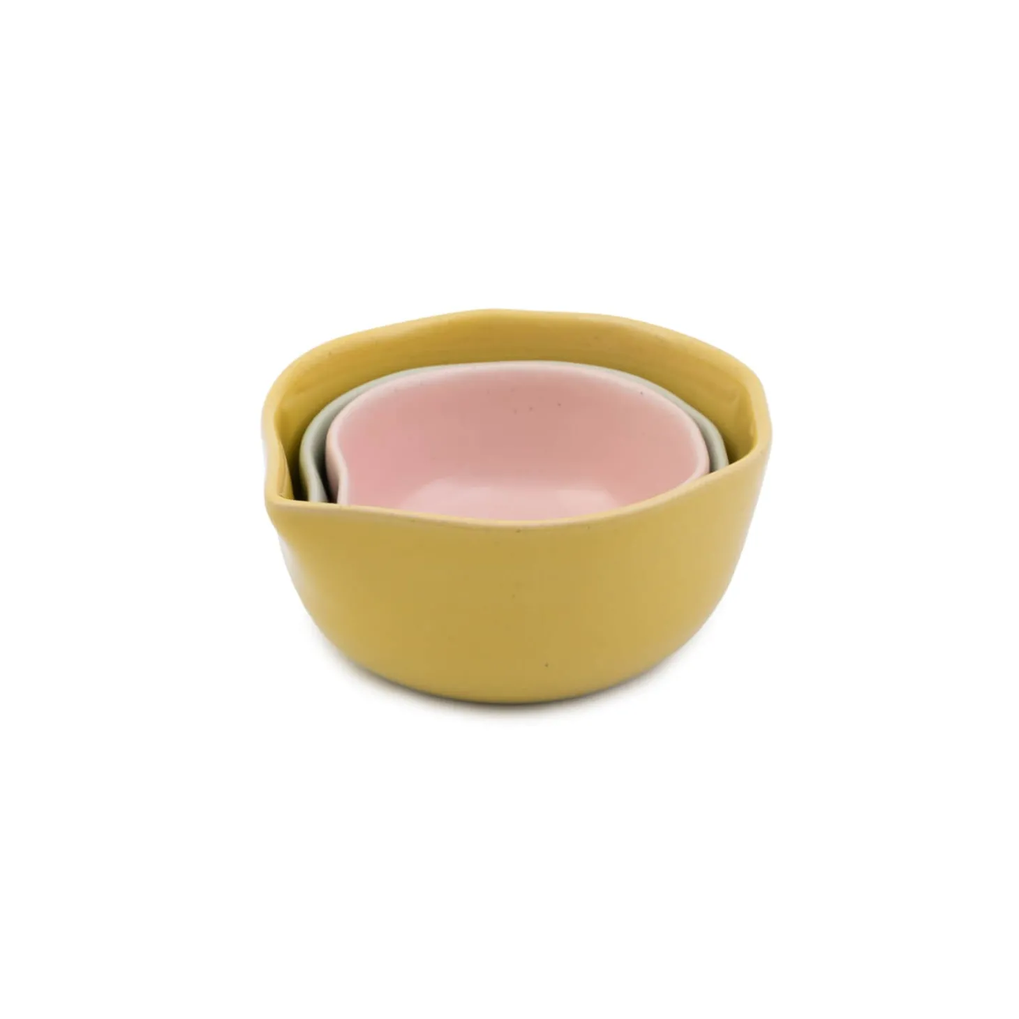 Jamie Oliver Big Love Nesting Stoneware Pinch-Me Pots - Set Of 3