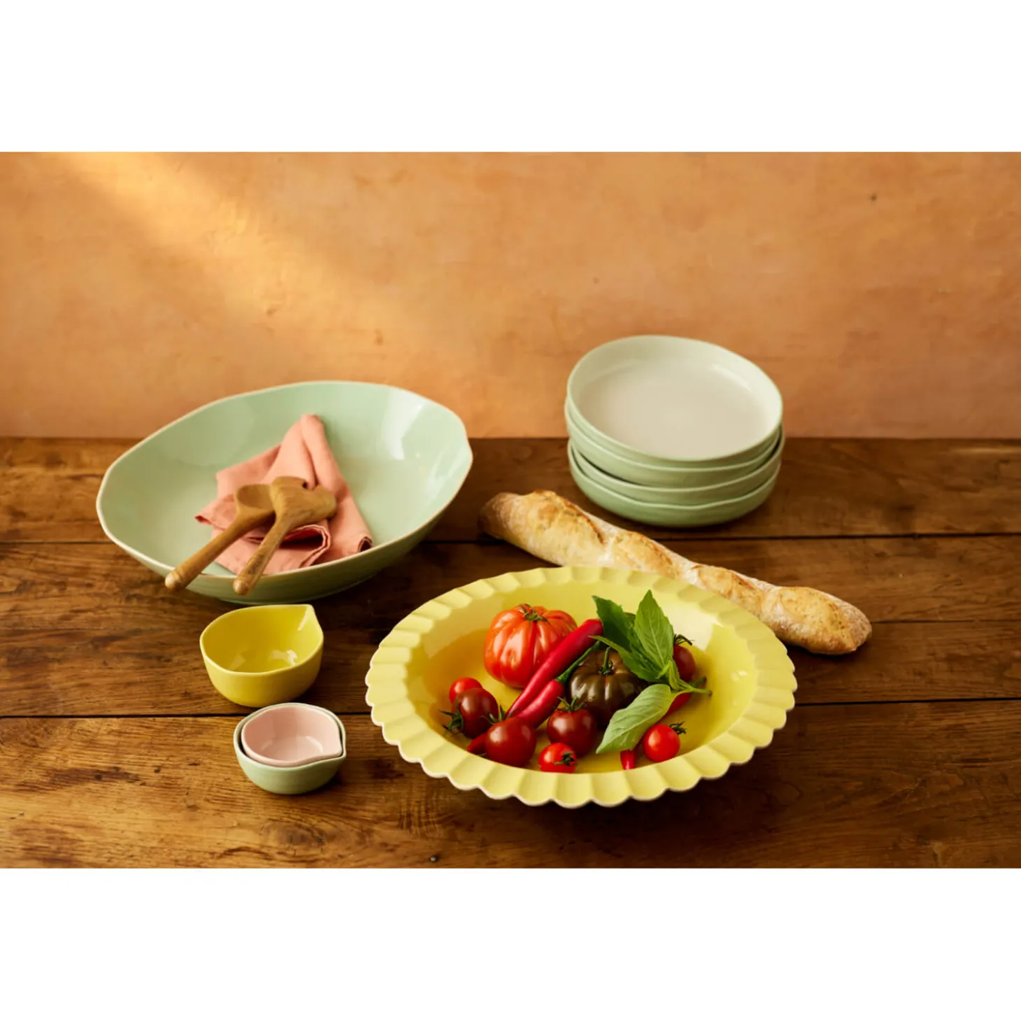 Jamie Oliver Big Love Nesting Stoneware Pinch-Me Pots - Set Of 3