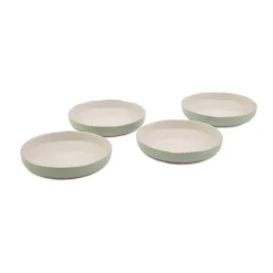 Jamie Oliver Big Love Stoneware Set Of 4 22cm Dishy Bowls - Green