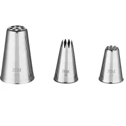 JEM Set of 3 Icing Nozzles - Grass & Hair Collection