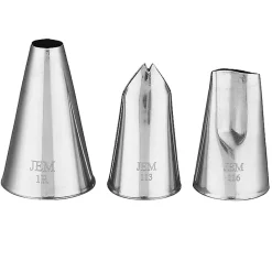 JEM Set of 3 Icing Nozzles - Large Flowers Collection