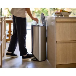 Joseph Joseph Arc 30 Litre Easy-Push Pedal Bin - Stainless Steel