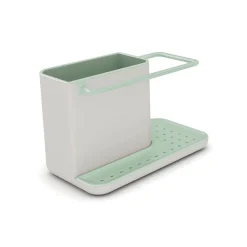 Joseph Joseph Caddy Sink Tidy - Light Stone & Sage Green