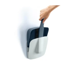 Joseph Joseph CleanStore Wall-Mounted Dustpan & Brush - Blue