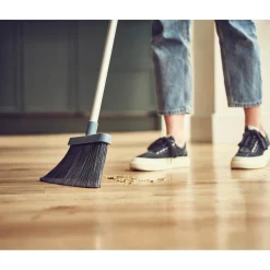 Joseph Joseph CleanStore Wall-Mounted Long Bristle Broom - Blue