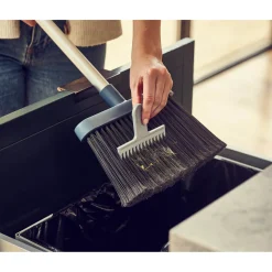 Joseph Joseph CleanStore Wall-Mounted Long Bristle Broom - Blue