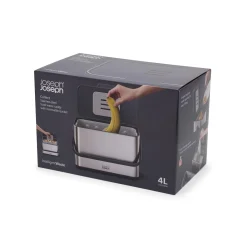 Joseph Joseph Collect 4-Litre Food Waste Caddy - Stainless Steel