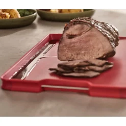 Joseph Joseph Cut&Carve Plus Multi-function Extra Large Chopping Board - Red