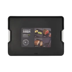 Joseph Joseph Cut&Carve Plus Multi-function Extra Large Chopping Board - Black