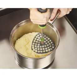 Joseph Joseph Delta Folding Potato Masher - Green / Grey