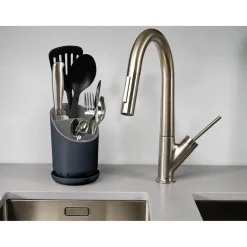 Joseph Joseph Dock Cutlery Drainer & Organiser - Grey