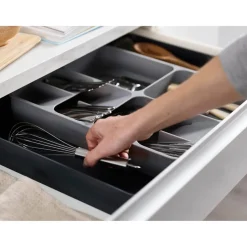 Joseph Joseph DrawerStore Expanding Cutlery Tray - Grey